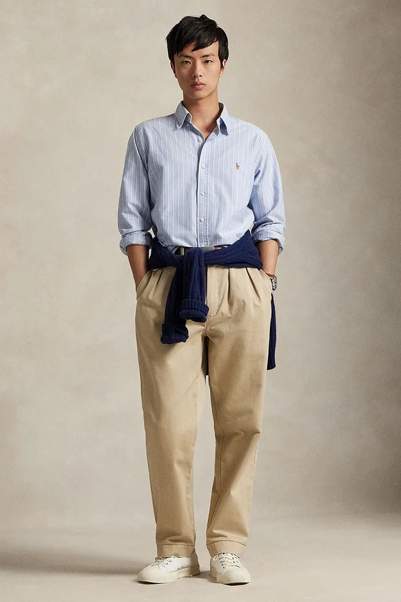 Oblečenie Bavlnená košeľa Polo Ralph Lauren 710928918 modrá
