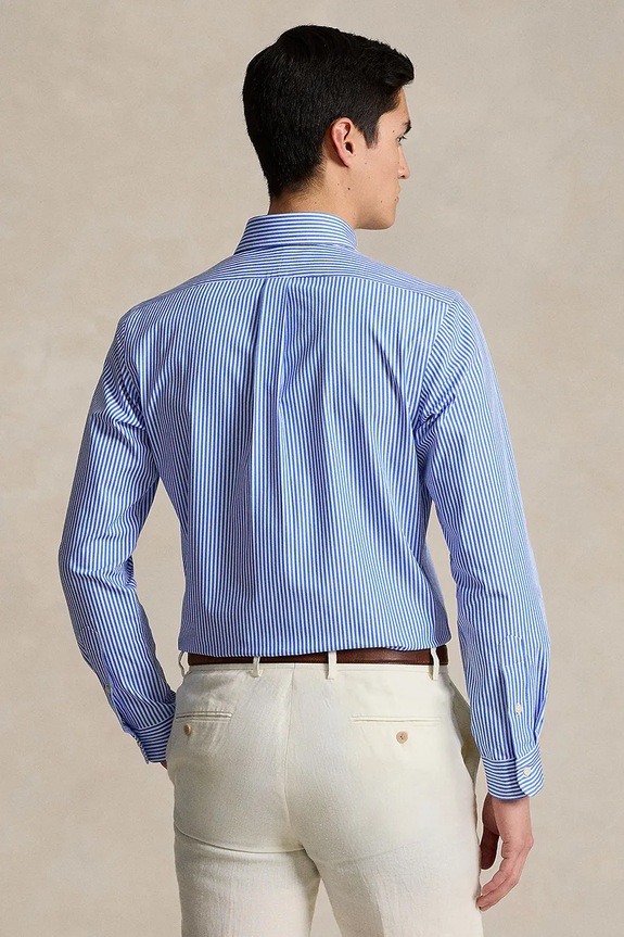 Polo Ralph Lauren košulja muška od pamuka 710929346 plava SS26