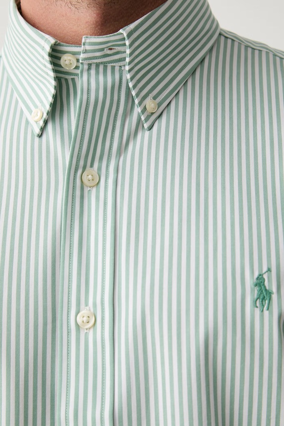 Polo Ralph Lauren cămașă pentru bărbați din bumbac 710929346 verde