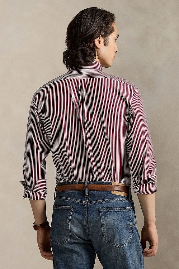 Polo Ralph Lauren koszula 710929346 bordowy SS26