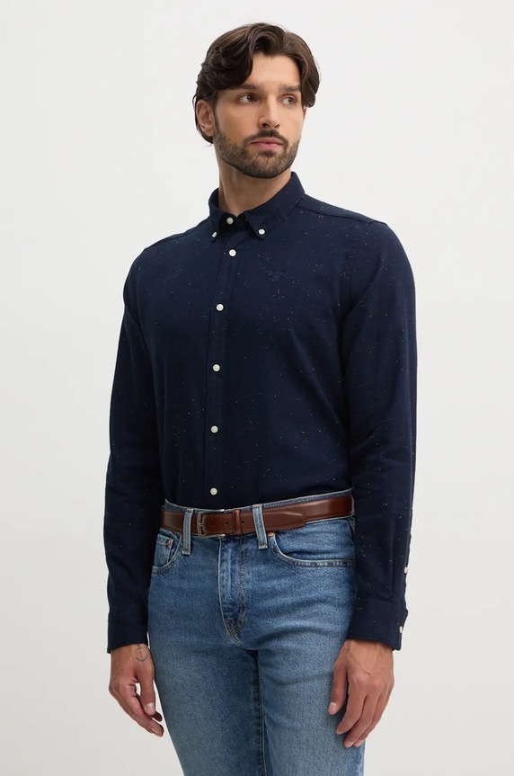 Barbour camicia slim blu navy MSH5518