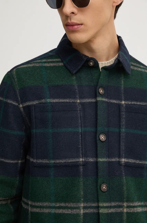 Barbour shirt jacket MOS0400 green