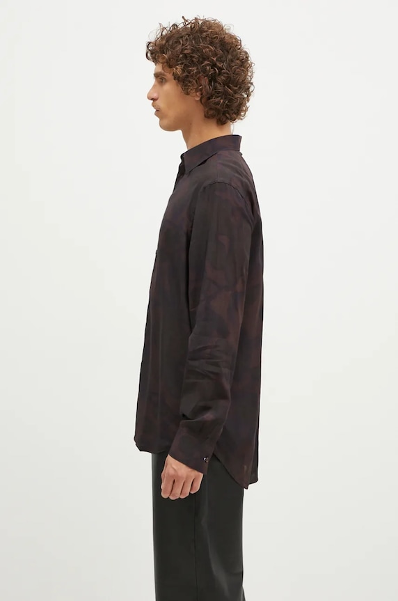 Paul Smith koszula M1R.901U.N02490 brązowy AW24