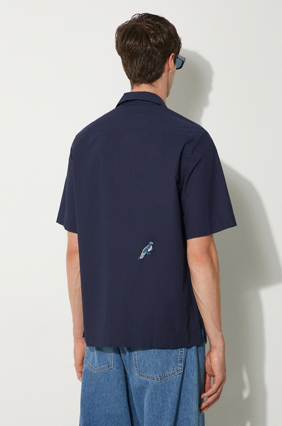 Одежда Хлопковая рубашка Paul Smith M1R.905UE.N01592 тёмно-синий