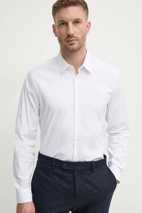 Lacoste camicia slim bianco CH5253