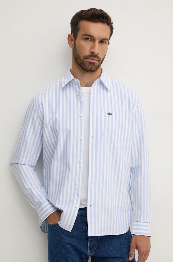Сорочка Lacoste casual блакитний CH5623
