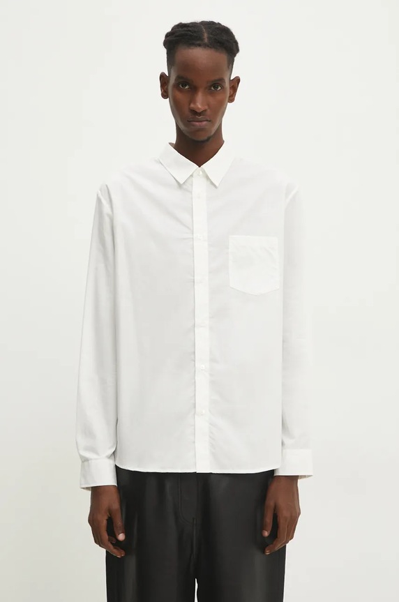 A.P.C. camicia in cotone Chemise Clement rilassato bianco COEVD.H12512.AAB
