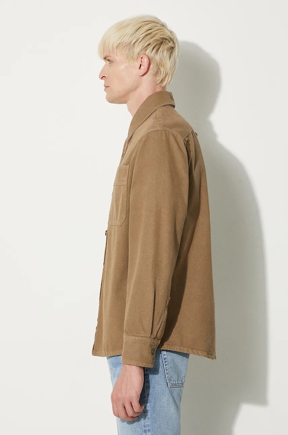 A.P.C. camicia Surchemise Basile Brodee COGZV.H02918.CAC marrone AW24