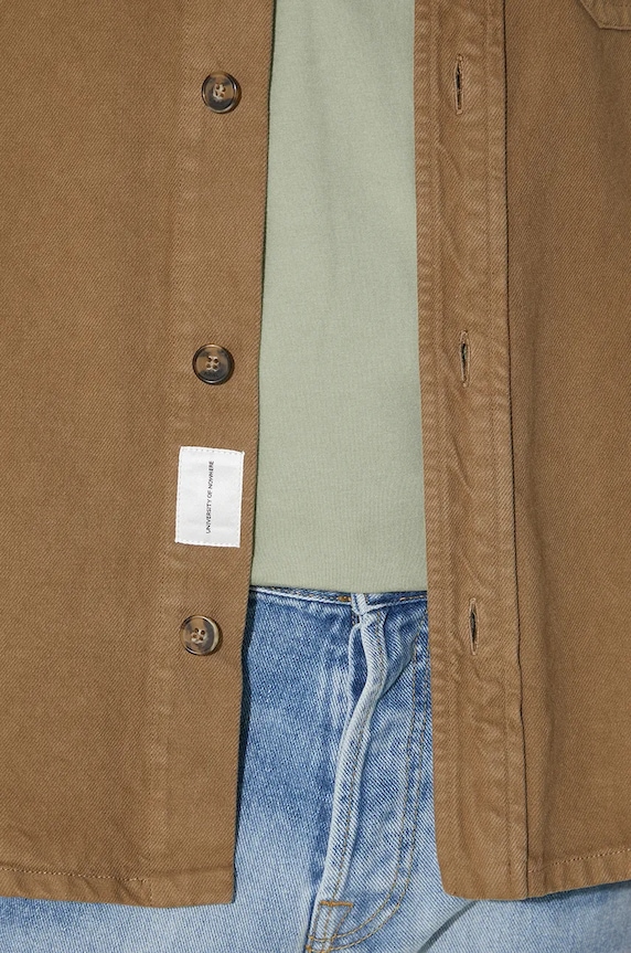 A.P.C. camicia Surchemise Basile Brodee marrone COGZV.H02918.CAC