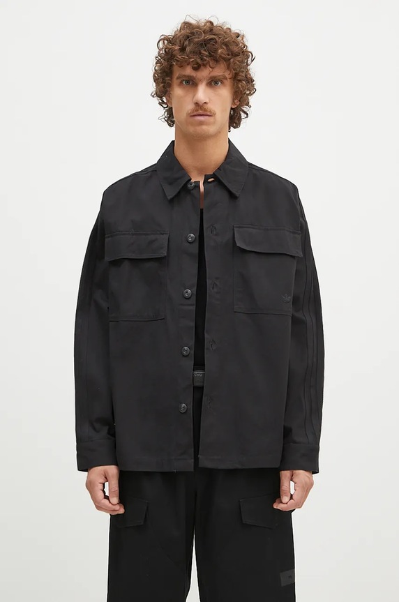 adidas Originals cotton shirt Premium Essentials Shirt classic black IW0996