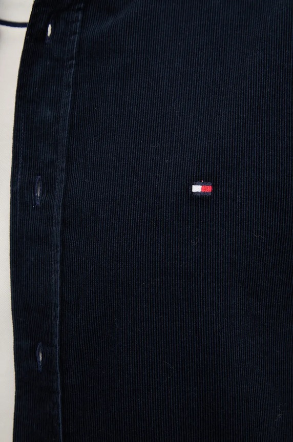 Bavlněná košile Tommy Hilfiger MW0MW36847 námořnická modř