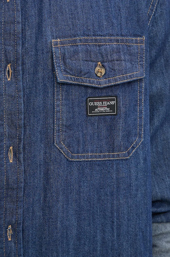 Rifľová košeľa Guess Jeans M4BH56.D5EI4 modrá