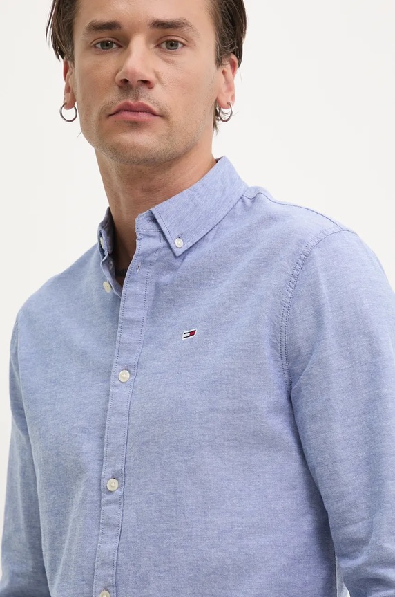 Tommy Jeans koszula niebieski DM0DM09594