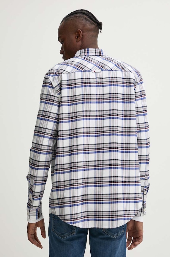 Îmbrăcăminte Tommy Jeans camasa din bumbac DM0DM19648 alb