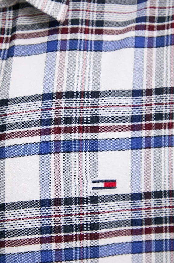 Tommy Jeans camasa din bumbac DM0DM19648 alb