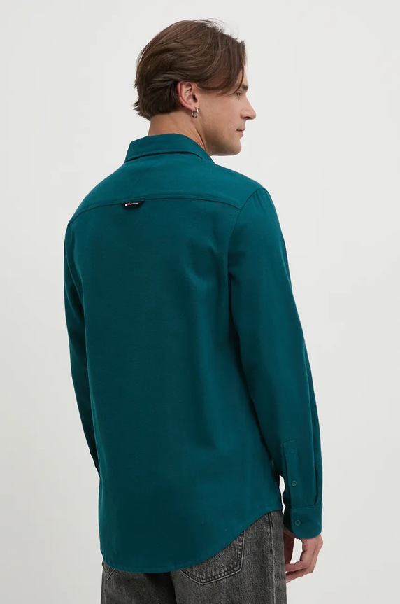 Odjeća Pamučna košulja Tommy Jeans DM0DM19656 tirkizna