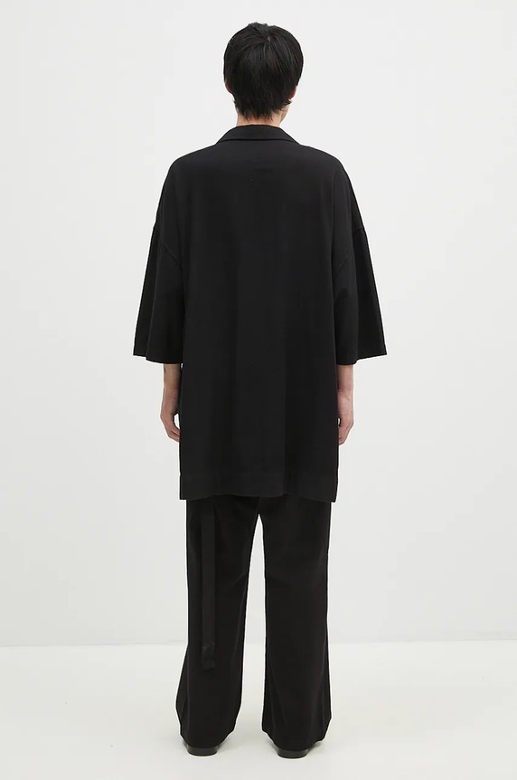 Odzież Rick Owens koszula bawełniana Magnum Tommy DU02D2290.CFL czarny