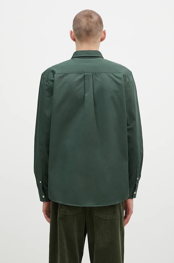 Clothing Carhartt WIP cotton shirt Longsleeve Madison Shirt I023339.2E4XX green