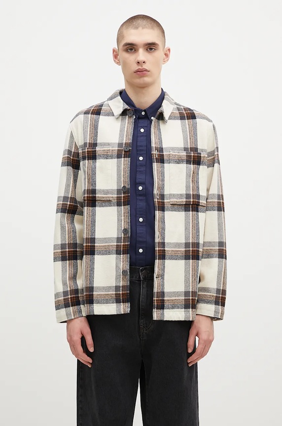 Fjallraven shirt Singi Flannel Overshirt M all-over print beige F12600226.113.555