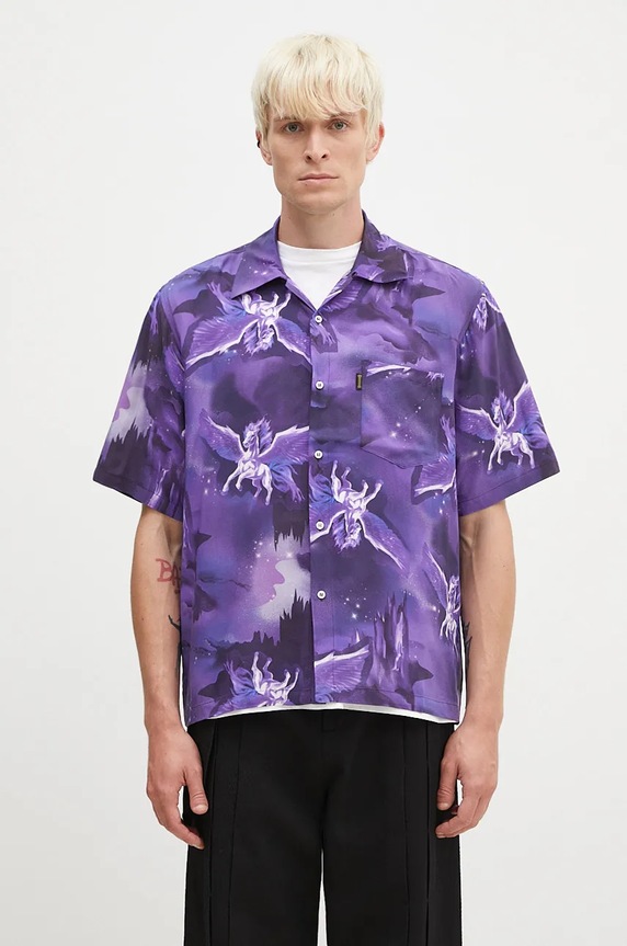 Aries shirt Pegasus Hawaiian Shirt classic violet AR4010402