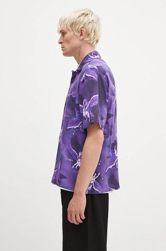 Aries shirt Pegasus Hawaiian Shirt AR4010402 violet AW24