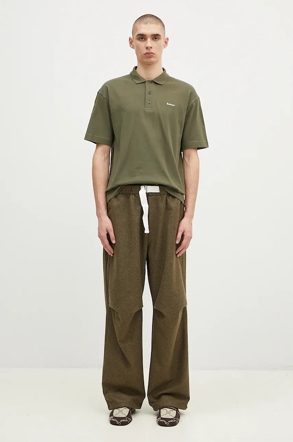 Pamučna polo majica Barbour Dunand OS Polo Shirt MML1426 zelena