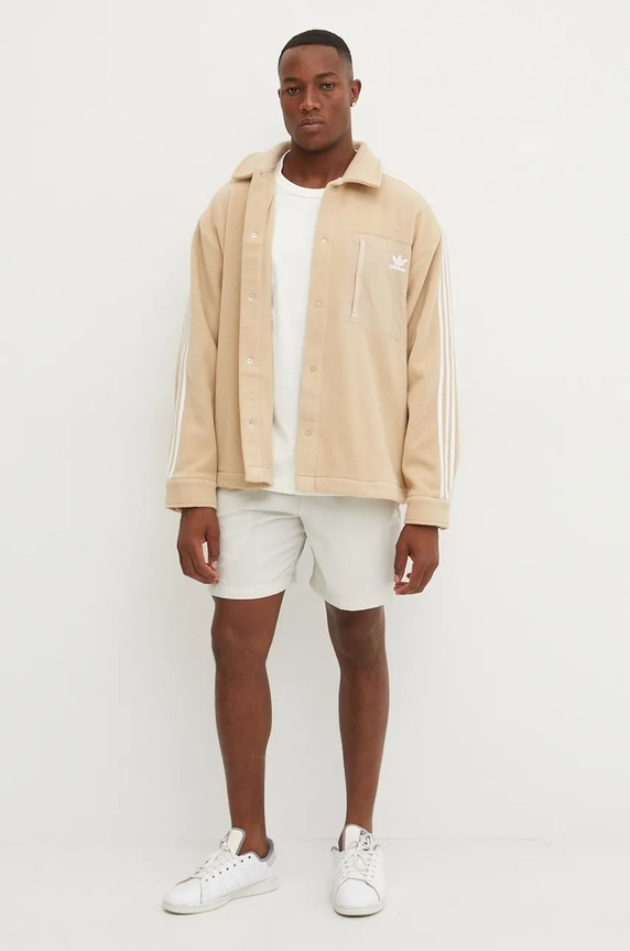 adidas Originals bluza polarowa IX5219 beżowy AW24
