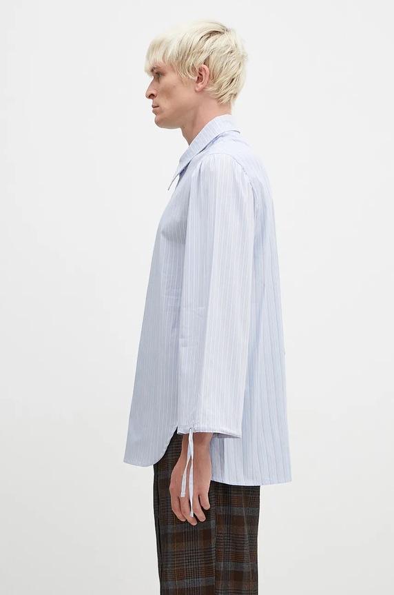 Andersson Bell shirt Bouquet Stripe Asymmetric Shirt atb1140m blue AW24