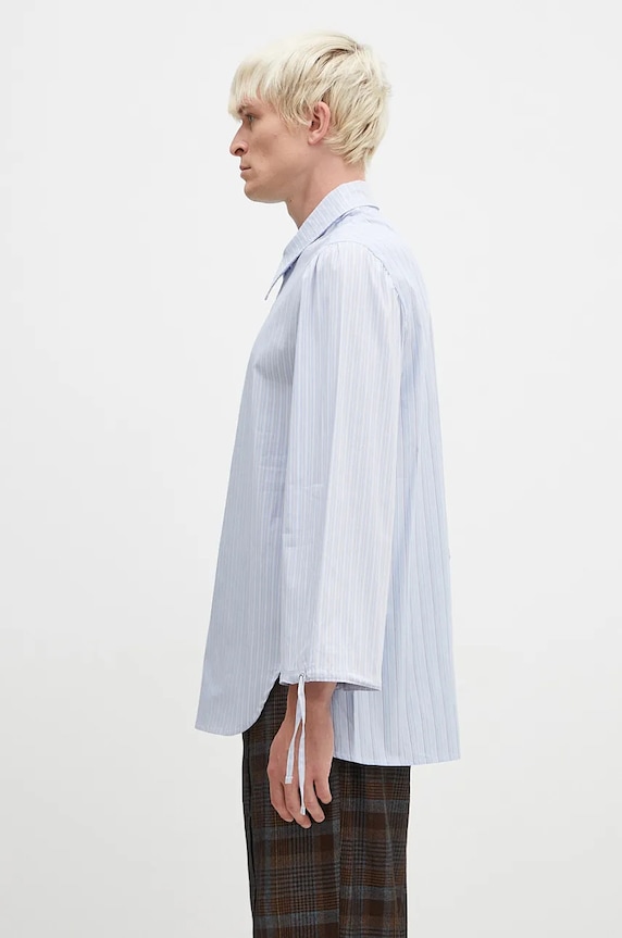 Andersson Bell shirt Bouquet Stripe Asymmetric Shirt atb1140m blue AW24