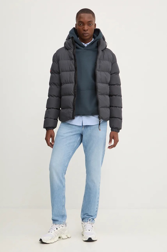 Košile Abercrombie & Fitch KI125.4285.210 modrá AW24