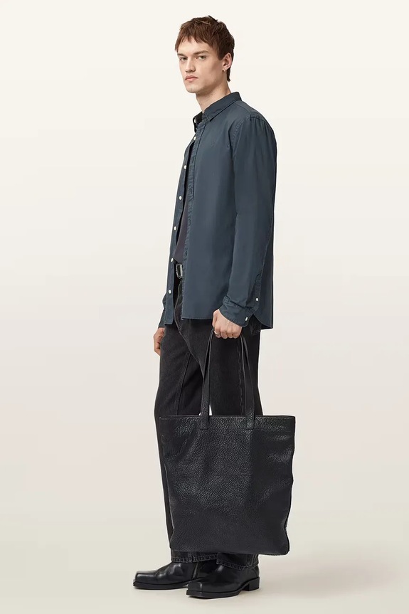 Bombažna srajca AllSaints HAWTHORNE LS SHIRT M150SB