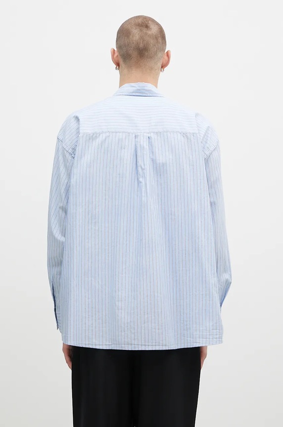 Abbigliamento Our Legacy camicia in cotone Borrowed Shirt M4242BBD blu