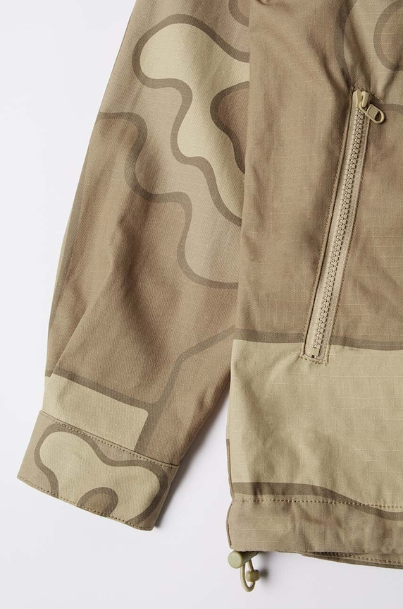by Parra cotton shirt Fruit Tree Camo Shirt 52230 beige