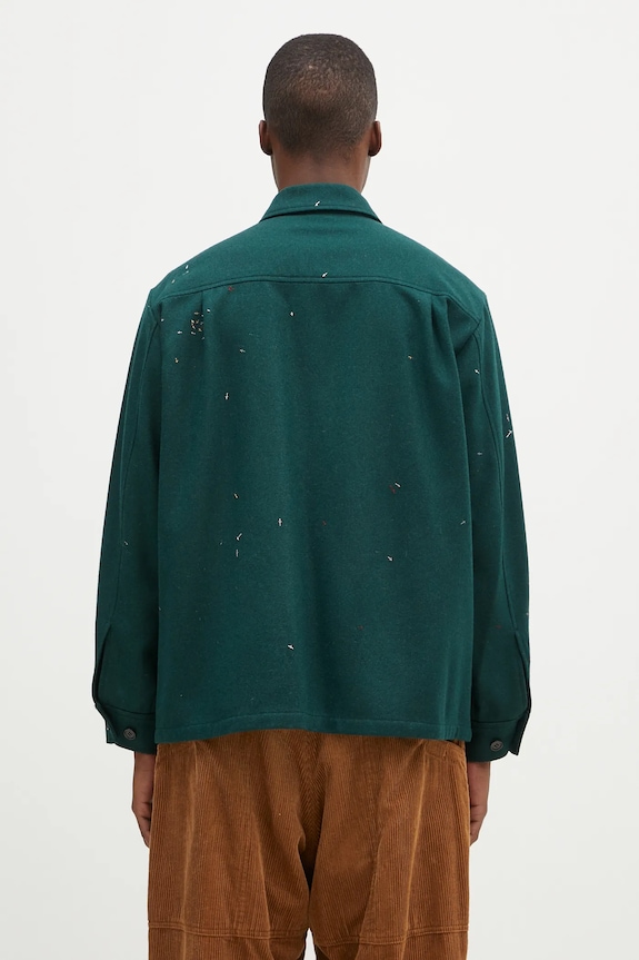 Дрехи Вълнена риза Undercover Shirt UC2D4405.1 зелен