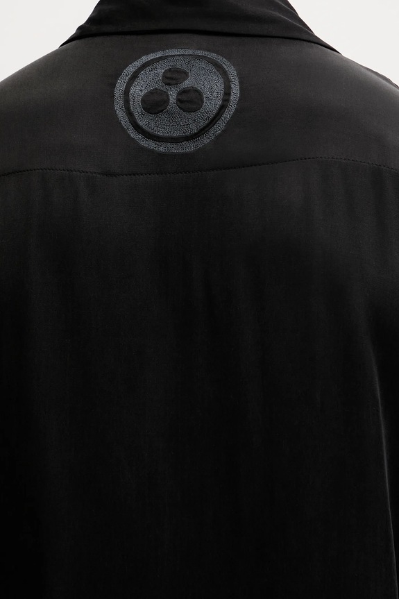 Maharishi cămașă Peace Dove Embroidered Shirt 5326.BLACK negru