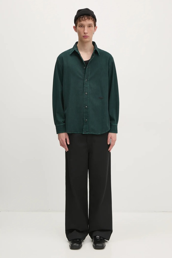 032C camicia 'Goya' Denim F24.URD.1341.450 verde
