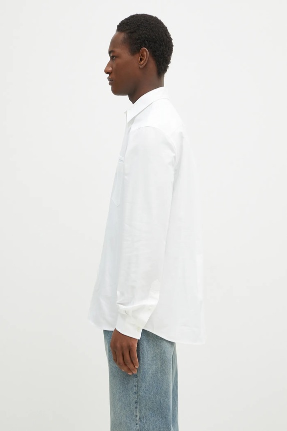 JW Anderson shirt Classic Fit Logo Pocket Shirt SH0328.PG1140.001 white AW24