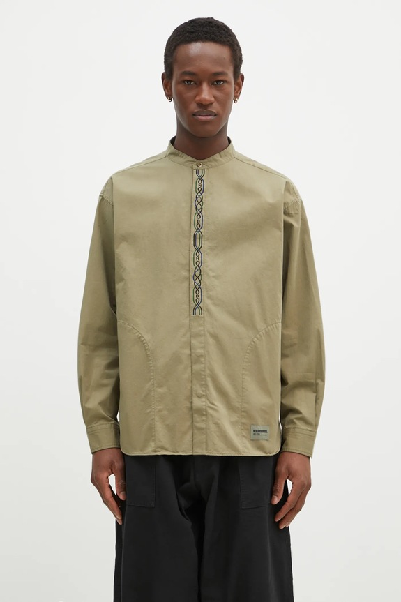 NEIGHBORHOOD camicia in cotone regolare verde 242AQNH.SHM04