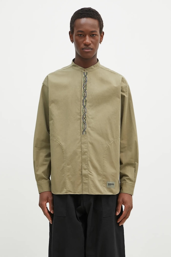 NEIGHBORHOOD camicia in cotone regolare verde 242AQNH.SHM04