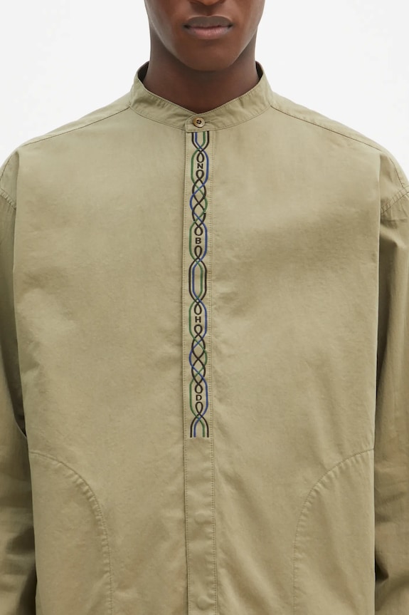 NEIGHBORHOOD camicia in cotone verde 242AQNH.SHM04