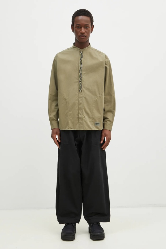 NEIGHBORHOOD camicia in cotone 242AQNH.SHM04 verde