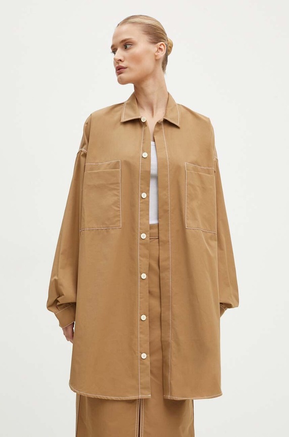 Одяг Сорочка Sunnei RTWXSHR005 бежевий