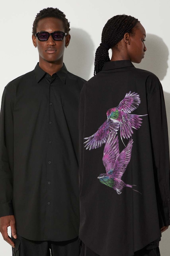 Рубашка Y-3 Graphic Shirt casual чёрный JE9274