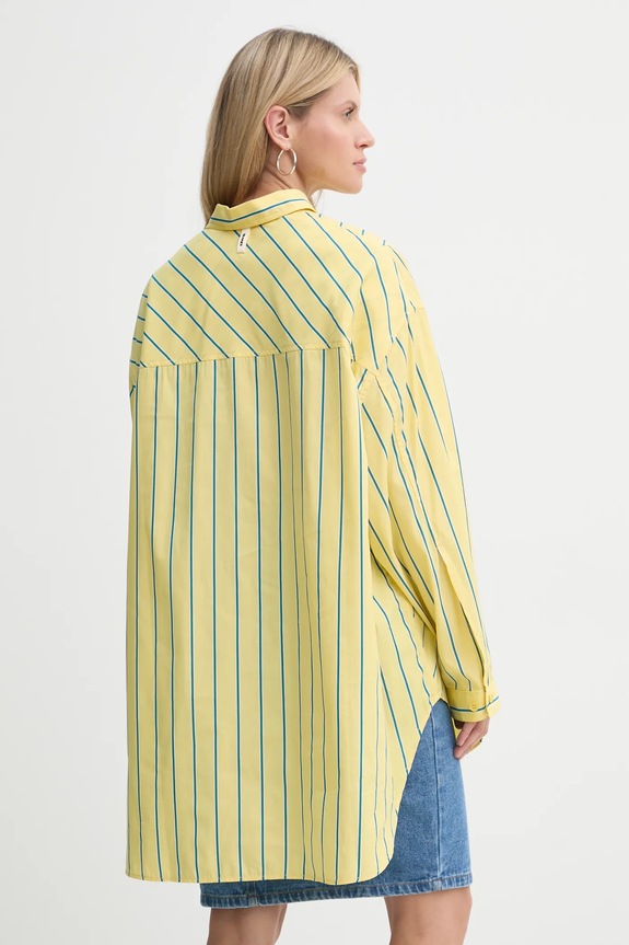 Βαμβακερό πουκάμισο Sunnei RTWXSHR012 κίτρινο