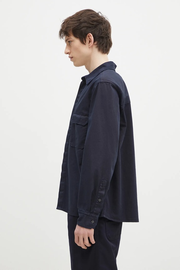 FILA+ camicia in cotone Utility 42FW24SR01530C802 blu navy AW24