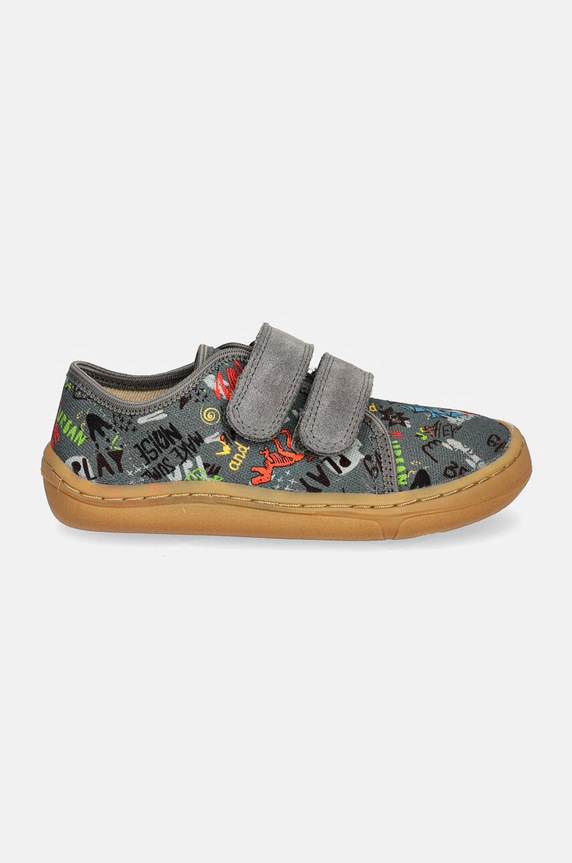 Детски пантофи Froddo BAREFOOT CANVAS G1700390.21.24 сив AW24