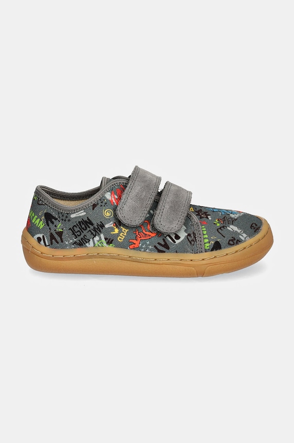 Детски пантофи Froddo BAREFOOT CANVAS G1700390.21.24 сив AW24