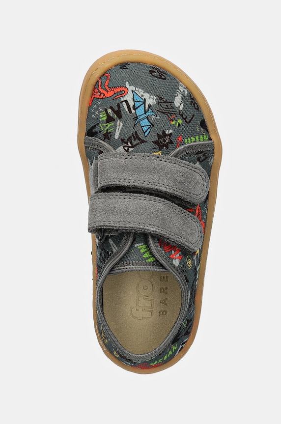 Детски пантофи Froddo BAREFOOT CANVAS сив G1700390.21.24