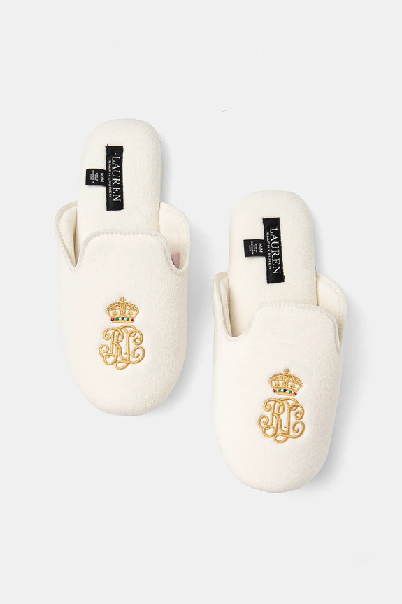 Kućne papuče Lauren Ralph Lauren bež ILN02372