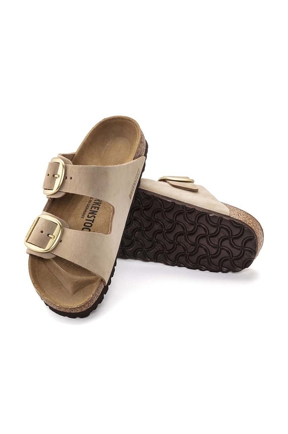 Birkenstock ciabatte slide in camoscio Arizona Big Buckle 1024064